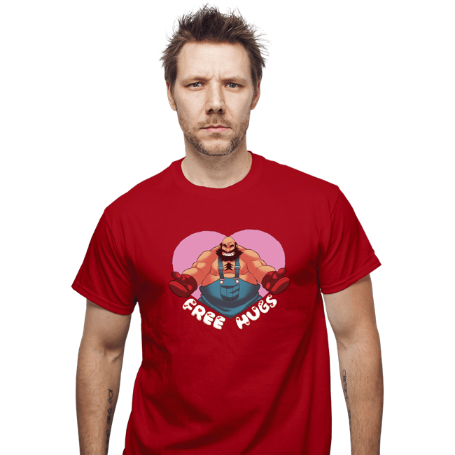Shirts T-Shirts, Unisex / Small / Red Bear Hugger