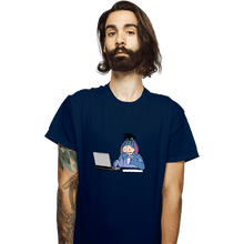 Load image into Gallery viewer, Shirts T-Shirts, Unisex / Small / Navy Hide The Pain
