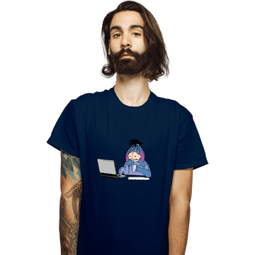Shirts T-Shirts, Unisex / Small / Navy Hide The Pain