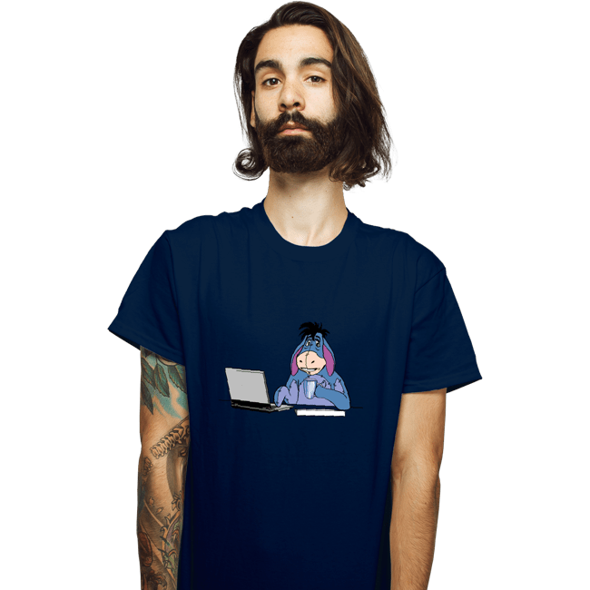Shirts T-Shirts, Unisex / Small / Navy Hide The Pain