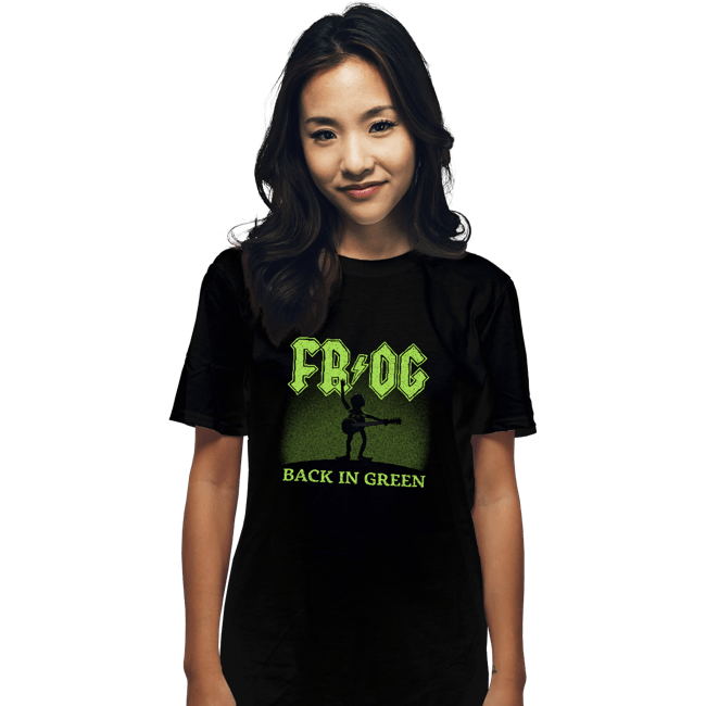 Daily_Deal_Shirts T-Shirts, Unisex / Small / Black Back In Green