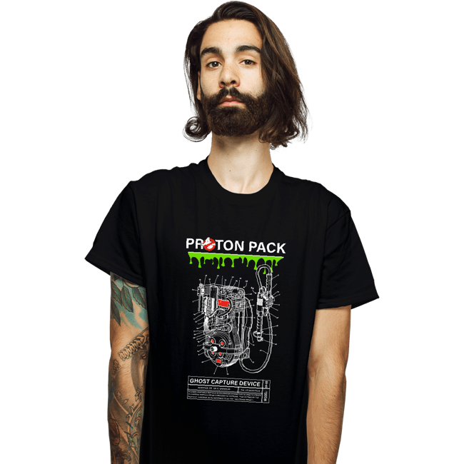Shirts T-Shirts, Unisex / Small / Black Proton Pack