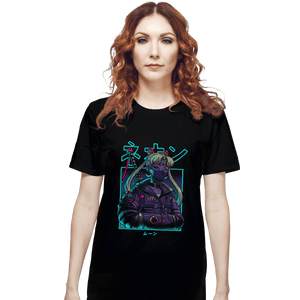 Shirts T-Shirts, Unisex / Small / Black Neon Moon