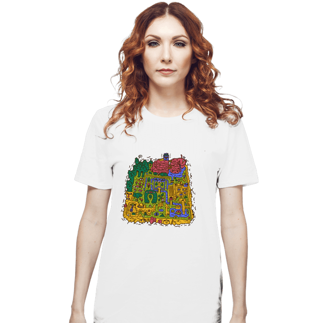 Secret_Shirts T-Shirts, Unisex / Small / White Light World Map