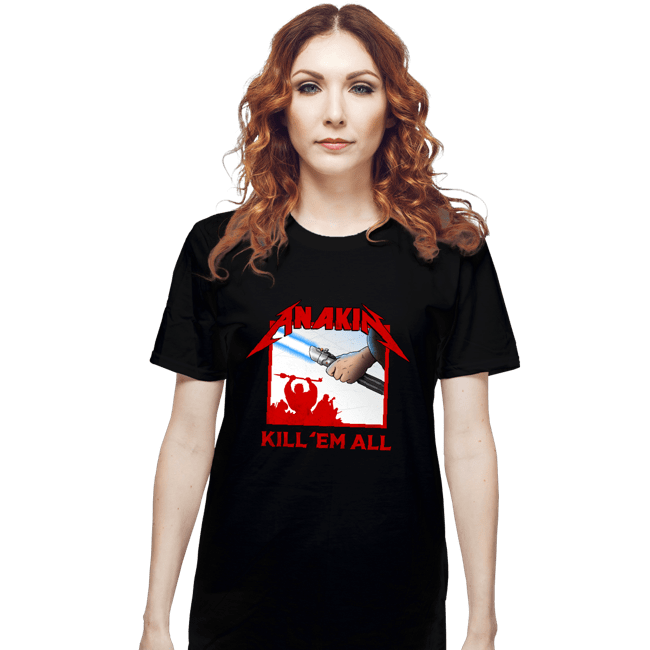 Secret_Shirts T-Shirts, Unisex / Small / Black Anakin Metal