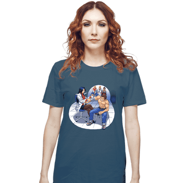 Shirts T-Shirts, Unisex / Small / Indigo Blue School Brawl
