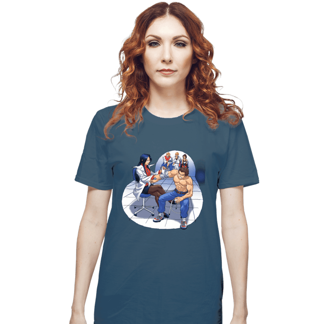 Shirts T-Shirts, Unisex / Small / Indigo Blue School Brawl