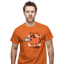 Load image into Gallery viewer, Shirts T-Shirts, Unisex / Small / Orange Cute Devil Dog Big Size
