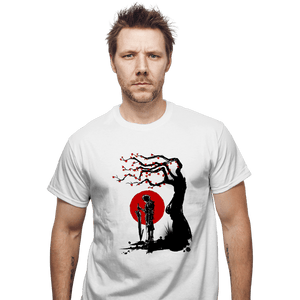 Shirts T-Shirts, Unisex / Small / White Red Sun In Zanarkland