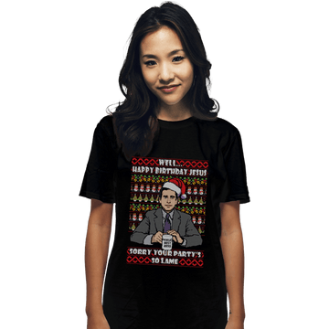 Shirts T-Shirts, Unisex / Small / Black Lame Party