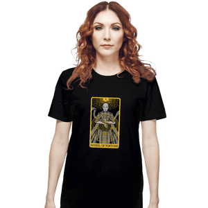 Shirts T-Shirts, Unisex / Small / Black Tarot Wheel Of Fortune