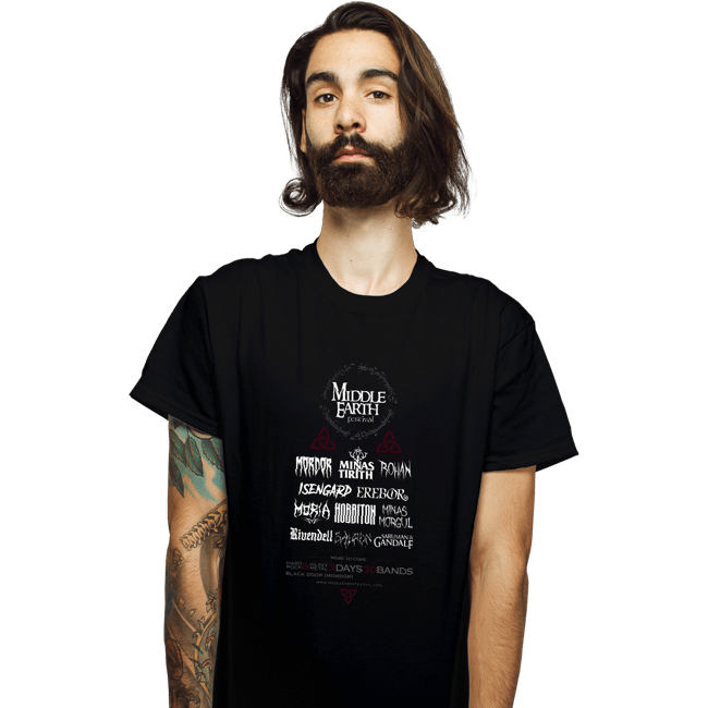 Shirts T-Shirts, Unisex / Small / Black Middle Earth Festival