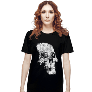Shirts T-Shirts, Unisex / Small / Black Horror Skull