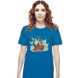 Secret_Shirts T-Shirts, Unisex / Small / Sapphire The Little Alligator