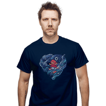 Load image into Gallery viewer, Shirts T-Shirts, Unisex / Small / Navy Sea Heart
