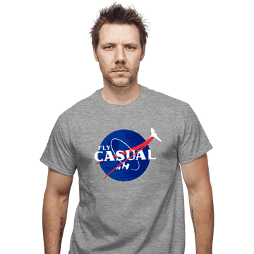 Shirts T-Shirts, Unisex / Small / Sports Grey Fly Casual