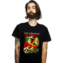 Load image into Gallery viewer, Shirts T-Shirts, Unisex / Small / Black Mr Grouchy x CoDdesigns Dirty World
