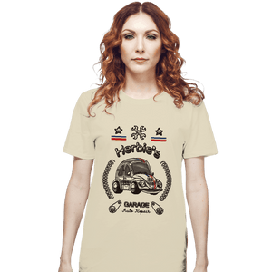 Shirts T-Shirts, Unisex / Small / Natural Herbie's Garage Auto Repair