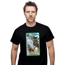 Load image into Gallery viewer, Daily_Deal_Shirts T-Shirts, Unisex / Small / Black Tarot Ghibli Strength
