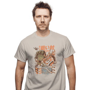 Shirts T-Shirts, Unisex / Small / Sand Kaiju Food Fight