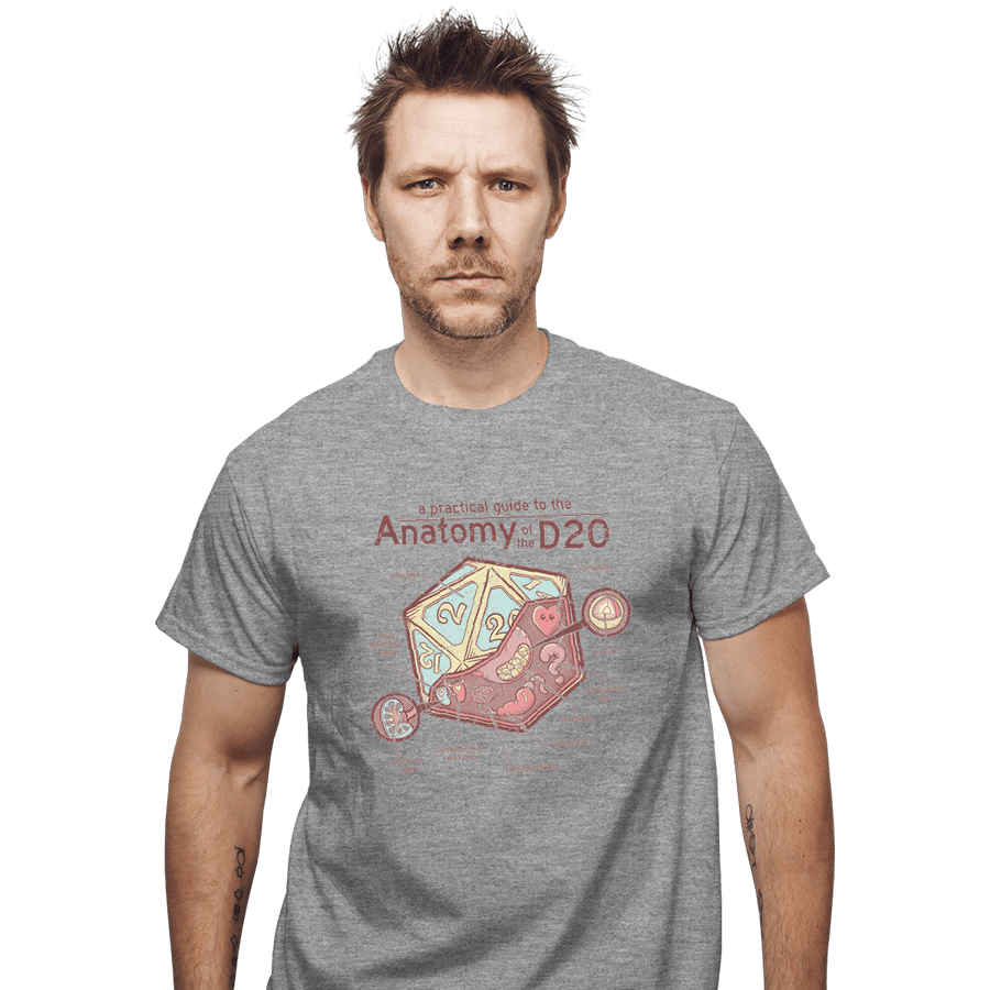 Shirts T-Shirts, Unisex / Small / Sports Grey Anatomy Of The D20