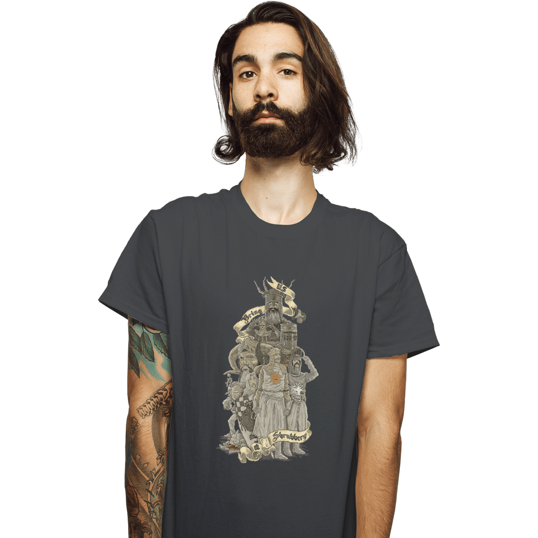 Shirts T-Shirts, Unisex / Small / Charcoal We Want A Shrubbery