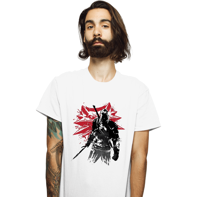Shirts T-Shirts, Unisex / Small / White The Witcher Sumi-e