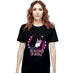 Secret_Shirts T-Shirts, Unisex / Small / Black Tired Of People