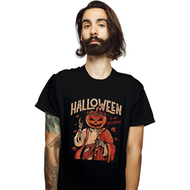 Shirts T-Shirts, Unisex / Small / Black Halloween Is My Religion