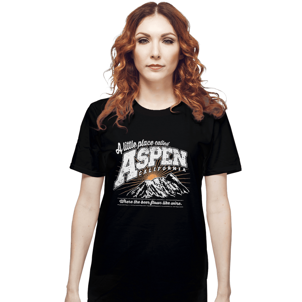 Shirts T-Shirts, Unisex / Small / Black Aspen