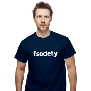 Shirts T-Shirts, Unisex / Small / Navy fsociety