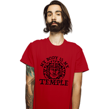 Load image into Gallery viewer, Secret_Shirts T-Shirts, Unisex / Small / Red Hidden Temple Body
