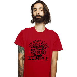 Secret_Shirts T-Shirts, Unisex / Small / Red Hidden Temple Body