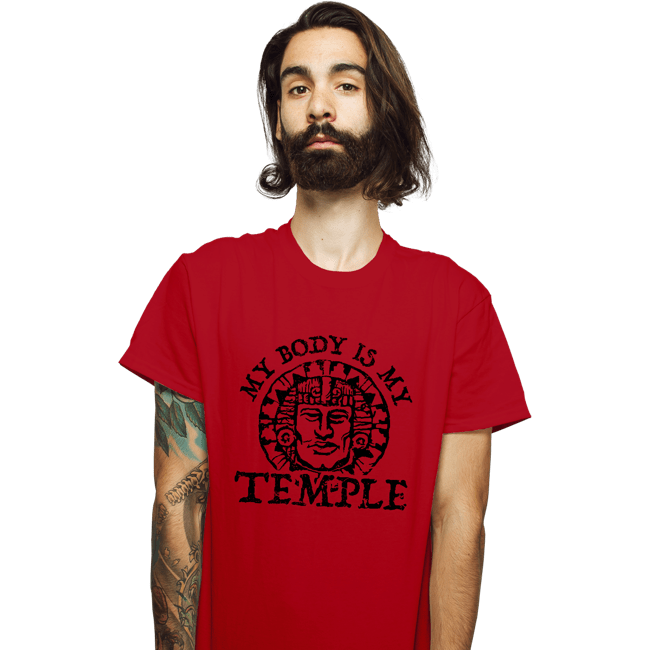 Secret_Shirts T-Shirts, Unisex / Small / Red Hidden Temple Body