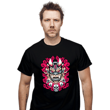 Load image into Gallery viewer, Shirts T-Shirts, Unisex / Small / Black Oni Mask
