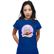 Load image into Gallery viewer, Daily_Deal_Shirts Fitted Shirts, Woman / Small / Royal Blue Angry Padawan
