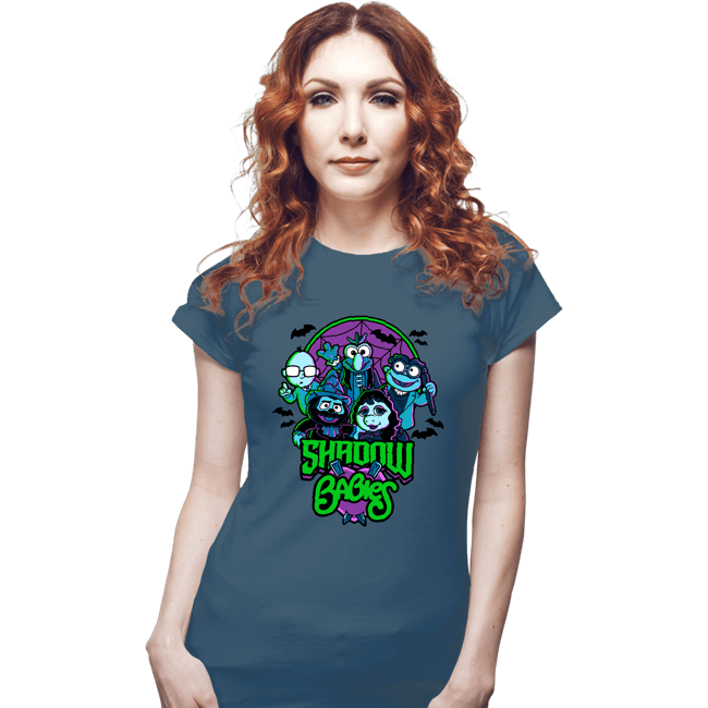 Shirts Fitted Shirts, Woman / Small / Indigo Blue Shadow Babies