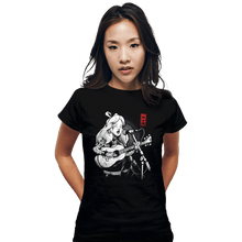 Load image into Gallery viewer, Daily_Deal_Shirts Fitted Shirts, Woman / Small / Black Wonderland Song
