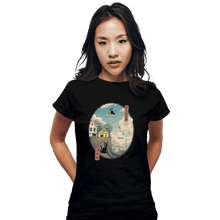 Load image into Gallery viewer, Shirts Fitted Shirts, Woman / Small / Black Ukiyo-e Delivery
