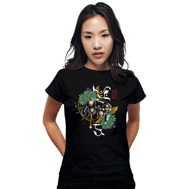 Daily_Deal_Shirts Fitted Shirts, Woman / Small / Black Cube Aesthetic