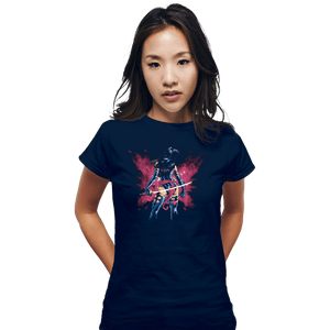 Shirts Fitted Shirts, Woman / Small / Navy Mental Butterfly