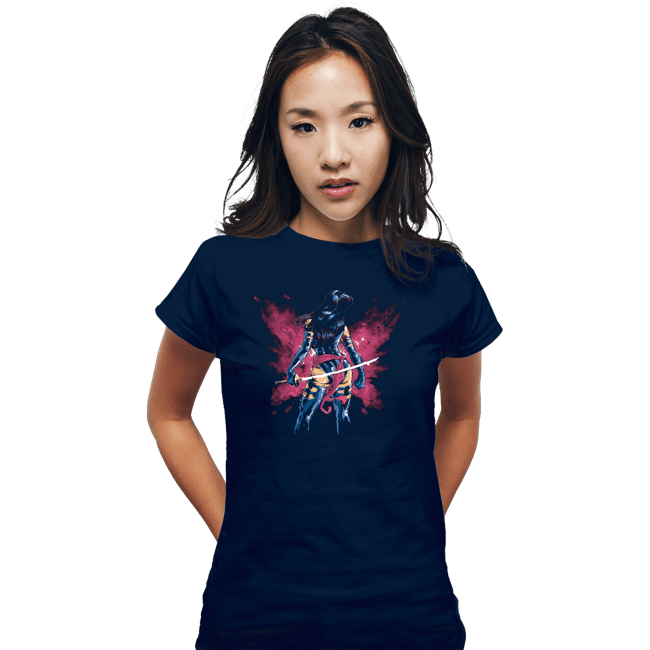 Shirts Fitted Shirts, Woman / Small / Navy Mental Butterfly