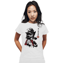 Load image into Gallery viewer, Secret_Shirts Fitted Shirts, Woman / Small / White Alphonse Sumi-e

