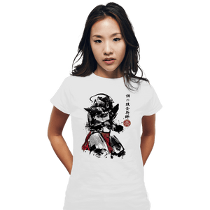 Secret_Shirts Fitted Shirts, Woman / Small / White Alphonse Sumi-e