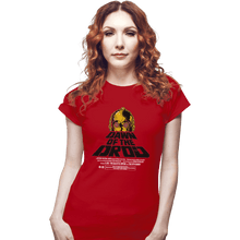 Load image into Gallery viewer, Shirts Fitted Shirts, Woman / Small / Red Dawn Of The Droid
