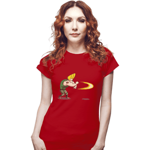 Shirts Fitted Shirts, Woman / Small / Red Sonic Bravo