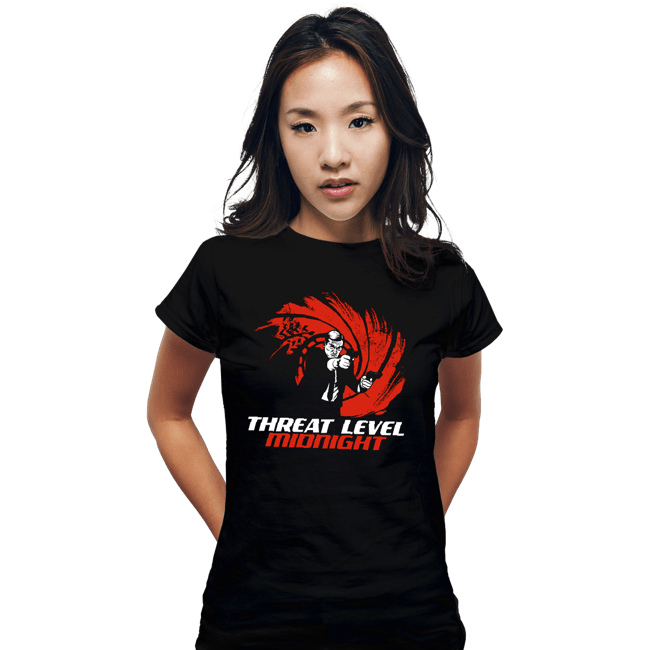 Daily_Deal_Shirts Fitted Shirts, Woman / Small / Black Double O Threat