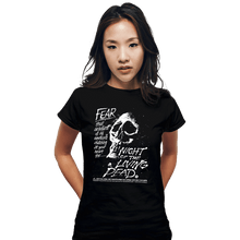 Load image into Gallery viewer, Daily_Deal_Shirts Fitted Shirts, Woman / Small / Black Fear!
