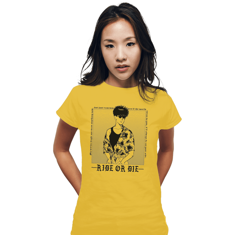 Shirts Fitted Shirts, Woman / Small / White Ride Or Die