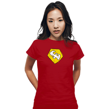 Load image into Gallery viewer, Secret_Shirts Fitted Shirts, Woman / Small / Red Dove Of Peace
